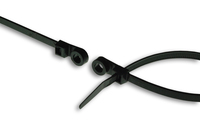 7" 50LB MOUNTING HOLE UV BLACK CABLE TIES